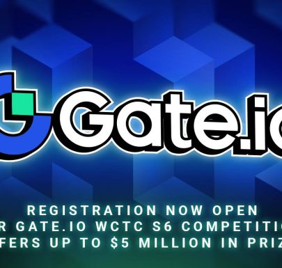 Registration Now Open for Gate.io WCTC S6 Competition, Offers Up To $5 Million in Prize